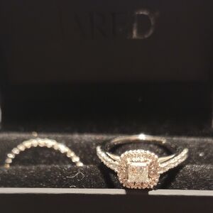 --SOLD--Zales Celebration Diamond Bridal Set 14K White Gold